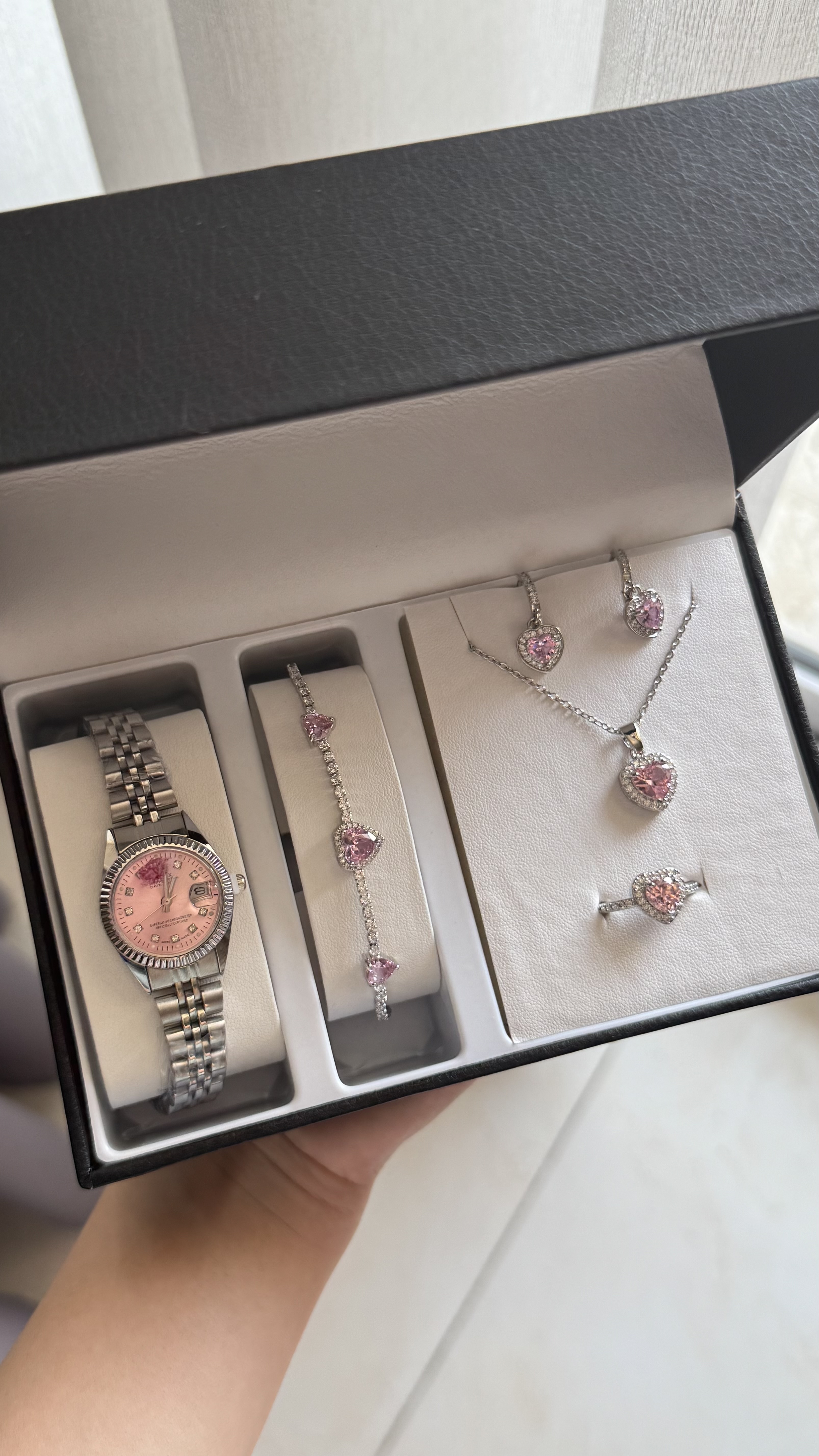 ست قلب و رولکس فول نگین (بدون جعبه)
